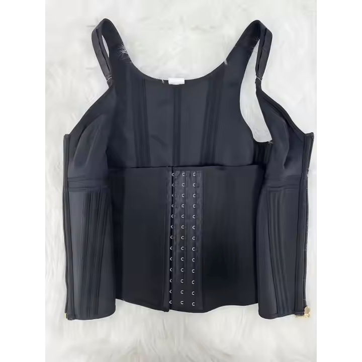 Black waist trainer on a white background