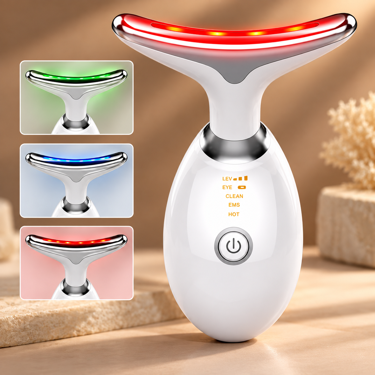 Neck & Face Lifting Massager with LED Color Therapy - Bran's Tiv'i Goods
