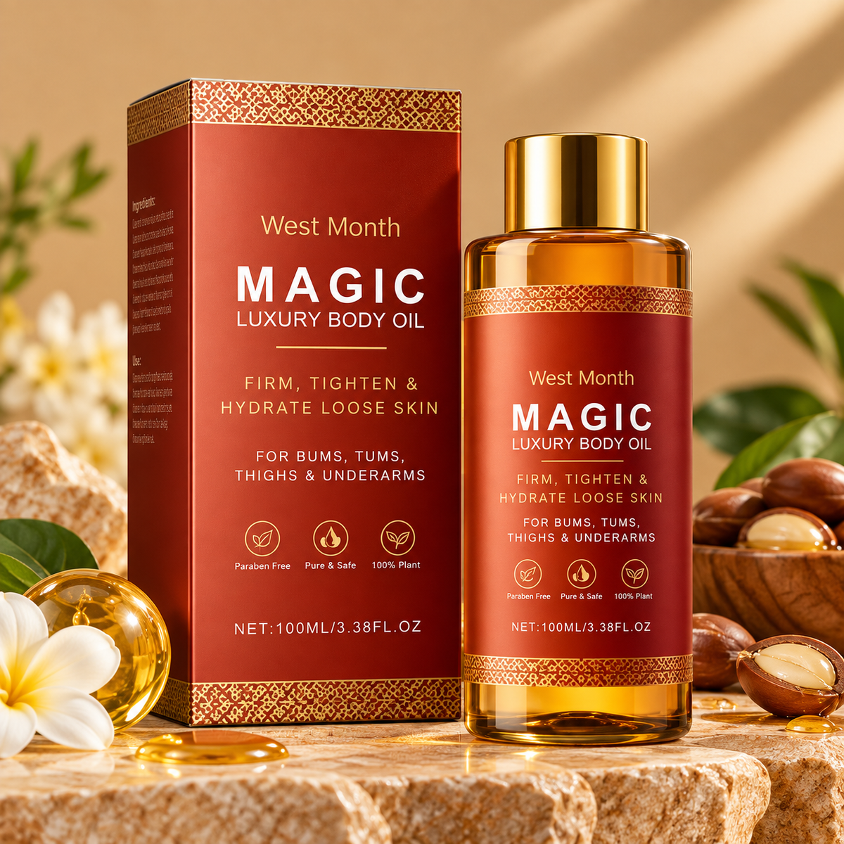 Luxurious Soothing Body Oil for Glowing Skin - Deep Hydration & Radiance