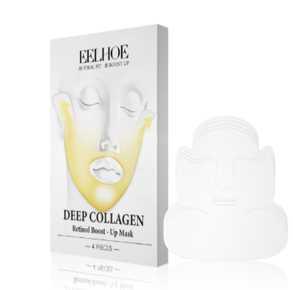 Deep collagen mask packaging on a white background