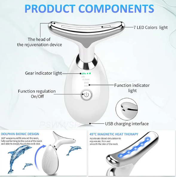Diagram of a rejuvenation device with labeled components on a white background