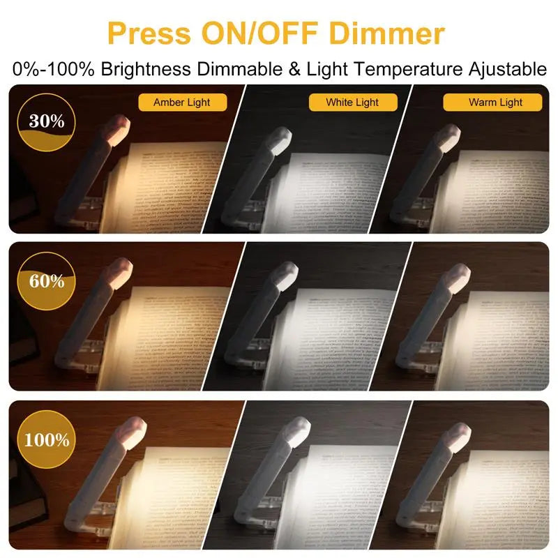 Dimmable light with 30%, 60%, and 100% brightness settings on a dark background.